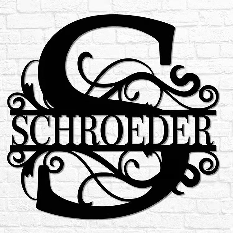Iron Letter Wall Decor Laser Cut Metal Art for Home Decoration