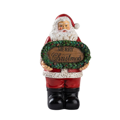 Merry Christmas sign up Santa Claus resin crafts ornament