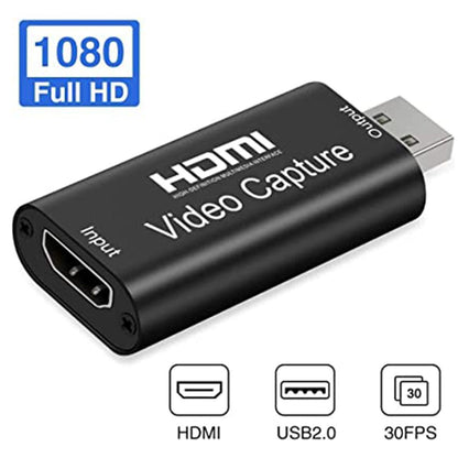 USB 2.0 HD Video Capture Card Video Capture Usb To Hdmi Game Live Capture Device - SkyeDragon Gifts