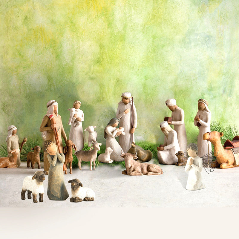 Manger Set Ornament Religious Nativity Six-Piece Ornament Resin Crafts
