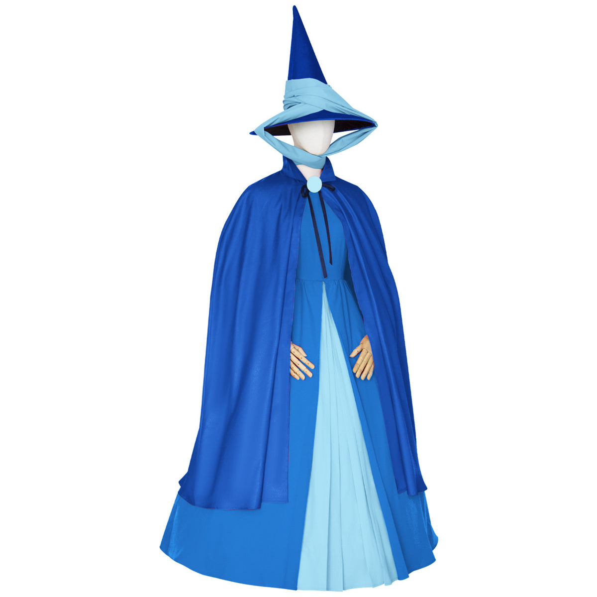 Sleeping Beauty Fairy Godmother Cosplay Costume Red Green Blue Fairy Godmother Granny Halloween