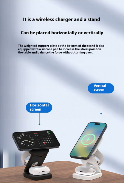 3 IN 1 FOLDABLE WIRELESS CHARGER - SkyeDragon Gifts