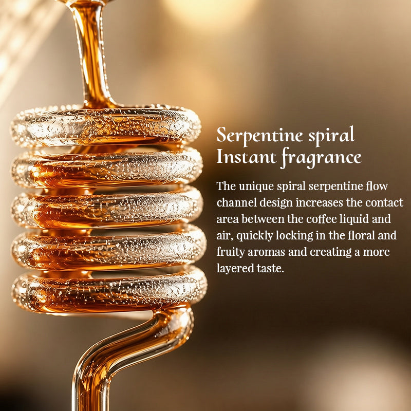 Spiral Cooling Pour Over Coffee Dripper Stand And Filter Holder