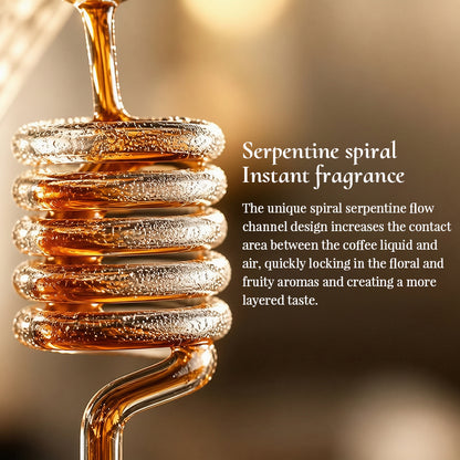 Spiral Cooling Pour Over Coffee Dripper Stand And Filter Holder