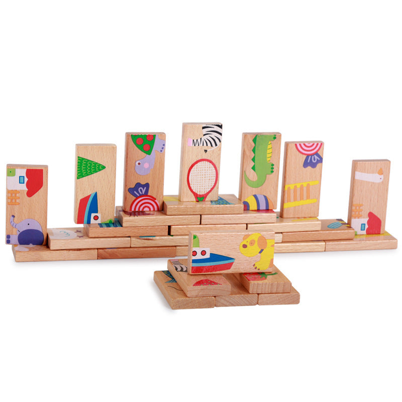 Wooden animal dragon puzzle puzzle children's early education teaching aids and puzzle toys - SkyeDragon Gifts