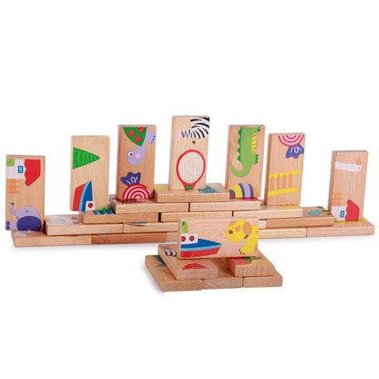 Wooden animal dragon puzzle puzzle children's early education teaching aids and puzzle toys - SkyeDragon Gifts