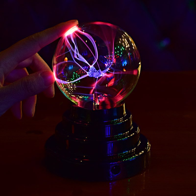3 inch electro-optical ball USB magic light negative ion lamp plasma electrostatic ball magic magic lightning ball glow ball - SkyeDragon Gifts
