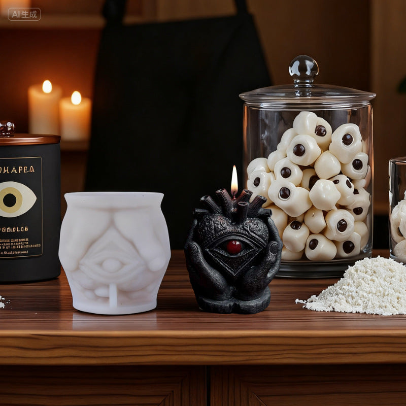 DIY Mystic Eye Scented Candle 3D Dark Hand-Held Eye Shape Decorative Ornament Silicone Mold - SkyeDragon Gifts