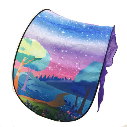 Toys Baby Pop Up Bed Tent Fantasy Cartoon Snowy Foldable Playhouse Comforting Sleeping Toys for Kids - SkyeDragon Gifts