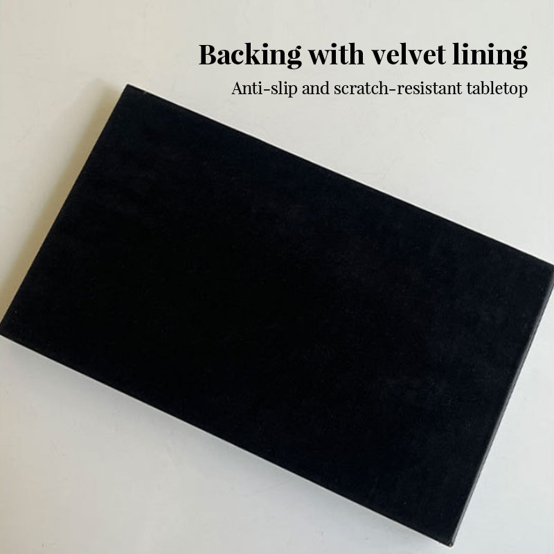 Vintage Volcanic Pattern Hotel Luxury Tea Tray: High-End Living Room Storage & Desktop Organizer - SkyeDragon Gifts