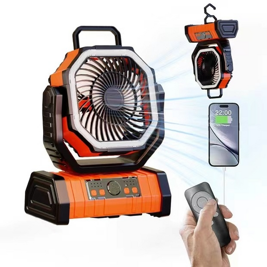Outdoor Household Power Bank LED Light Camping Fan - SkyeDragon Gifts