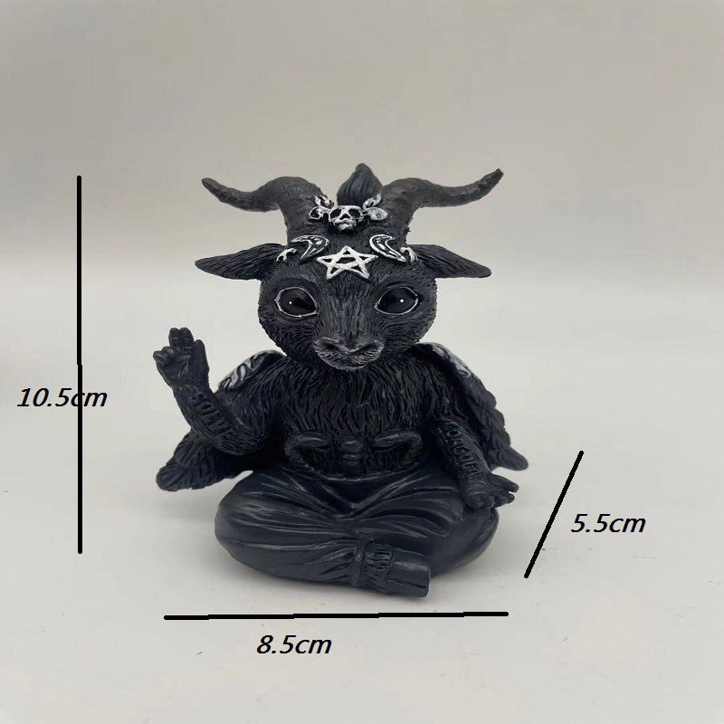 Halloween Magic Cat Resin Craft Ornament Animal Sculpture - SkyeDragon Gifts