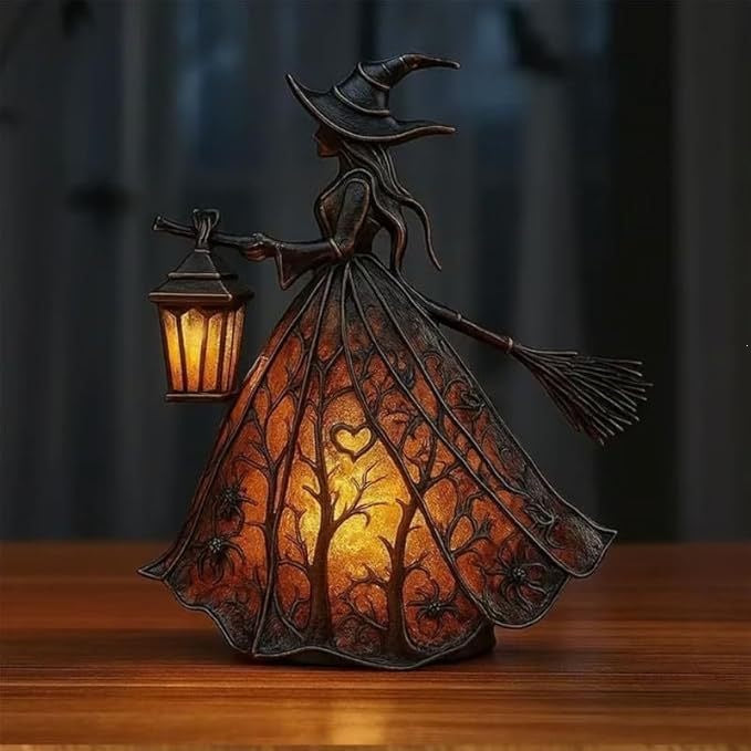 Halloween Witch Lamp Decorative Table Light for Halloween Decoration - SkyeDragon Gifts