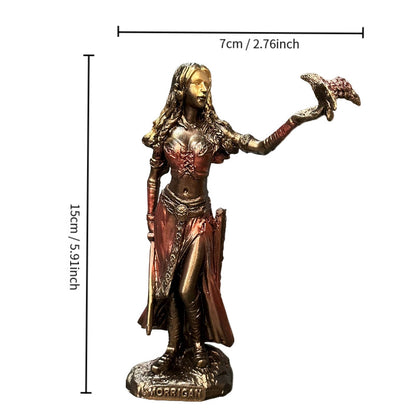 Goddess Holding Eagle Statue Resin Mythology Home Decor Gift
