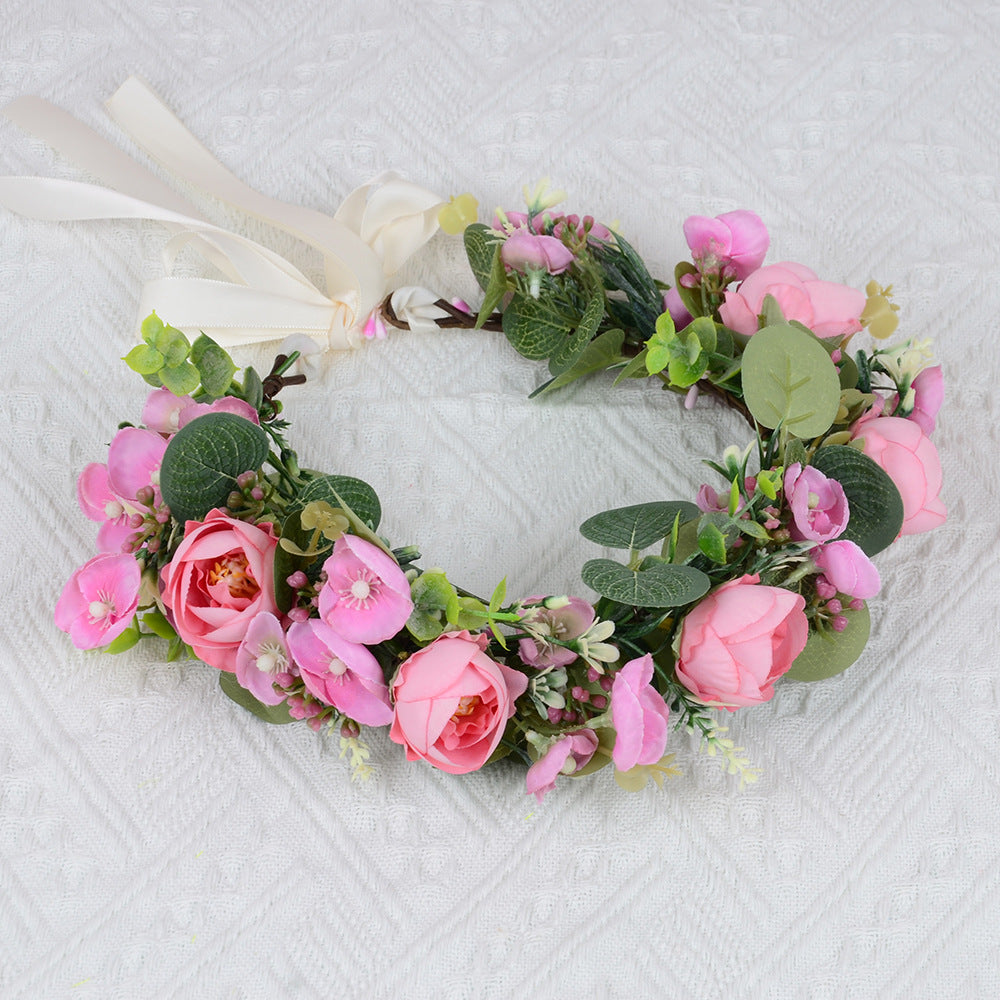 European Floral Wedding Headband Hair Accessory For Women