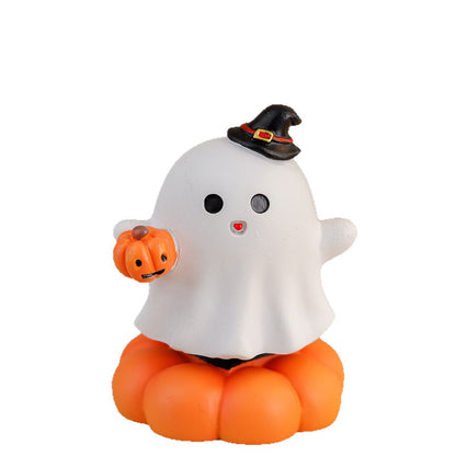 Halloween Decoration Pumpkin Sprite Resin Ornament Festival Craft Decor Item