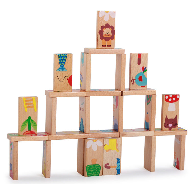 Wooden animal dragon puzzle puzzle children's early education teaching aids and puzzle toys - SkyeDragon Gifts