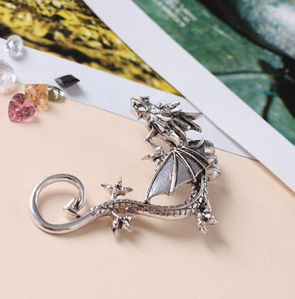 New Earrings Popular New Personality Punk Style Earrings Without Ear Holes Exaggerated Dragon Ear Clip Earrings - SkyeDragon Gifts