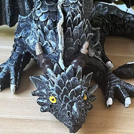 Resin Craft Decoration Winged Dragon Sculpture Ornaments Office Desktop Decoration Ornaments Resin Crafts - SkyeDragon Gifts