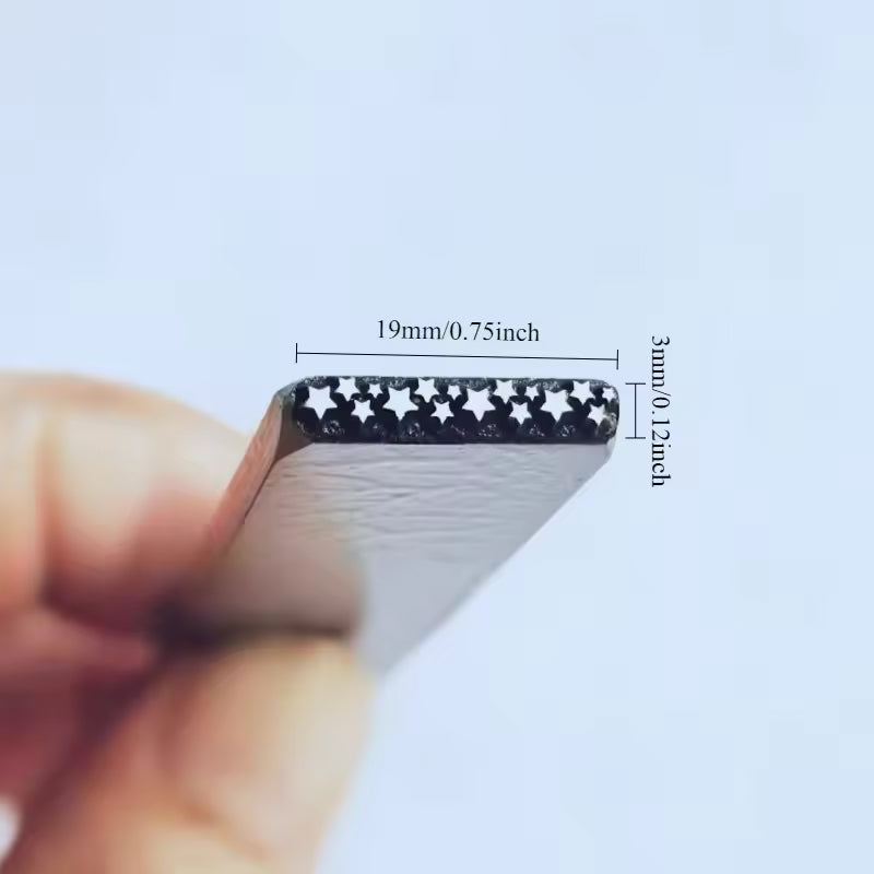 Delicate Lace Edge Metal Stamp | Jewelry Maker’s Hole Punch for Custom Ring & Bracelet Marking | Romantic Floral Texture Tool - SkyeDragon Gifts