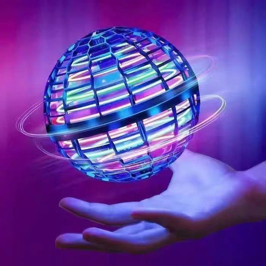 UFO intelligent sensing spinning ball magic flying ball floating ball fingertip glowing magic ball children's toy - SkyeDragon Gifts