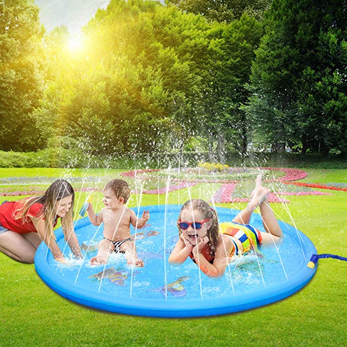 170 CM Summer Children's Baby Play Water Mat Games Beach Pad Lawn Inflatable Spray Water Cushion Toys Outdoor Tub Swiming Pool - SkyeDragon Gifts