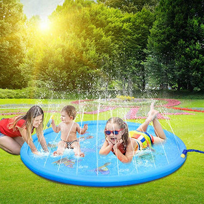 170 CM Summer Children's Baby Play Water Mat Games Beach Pad Lawn Inflatable Spray Water Cushion Toys Outdoor Tub Swiming Pool - SkyeDragon Gifts