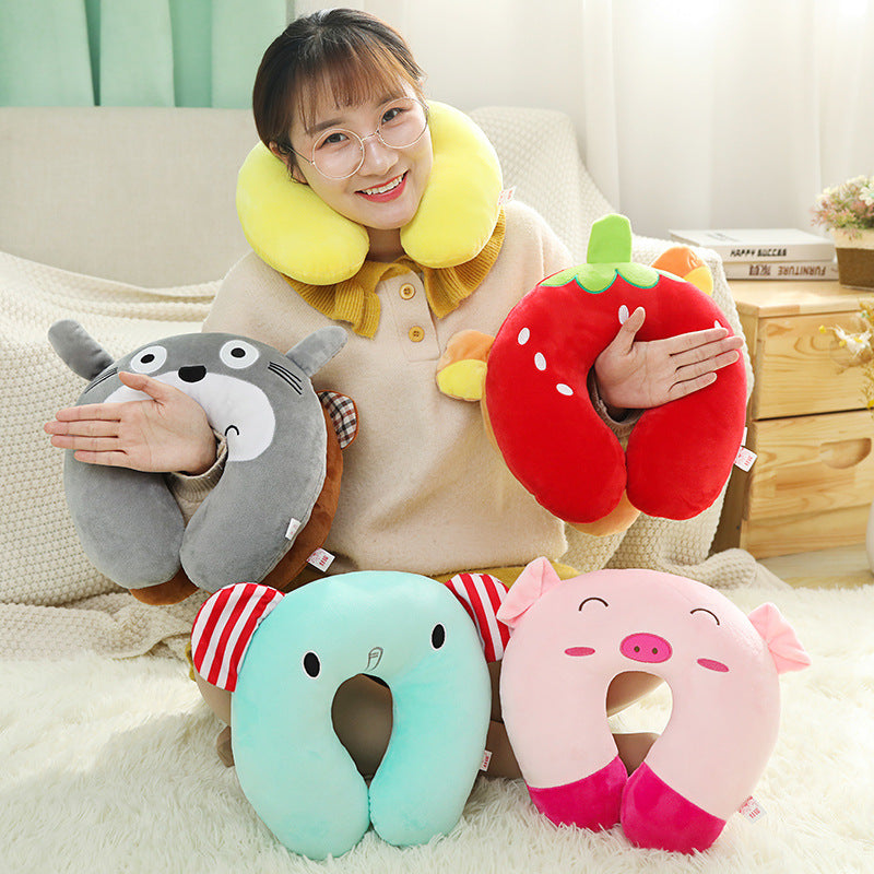 U-shaped Neck Pillow Travel Car Portable Office Nap Pillow for Neck Support - SkyeDragon Gifts