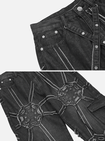 Spider Denim Pants - SkyeDragon Gifts