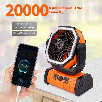 Outdoor Household Power Bank LED Light Camping Fan - SkyeDragon Gifts