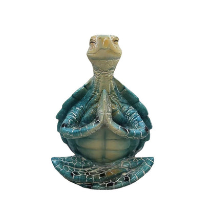 Resin decorative ornaments, meditation on sea turtles, turtle animal statues, decorations, resin crafts