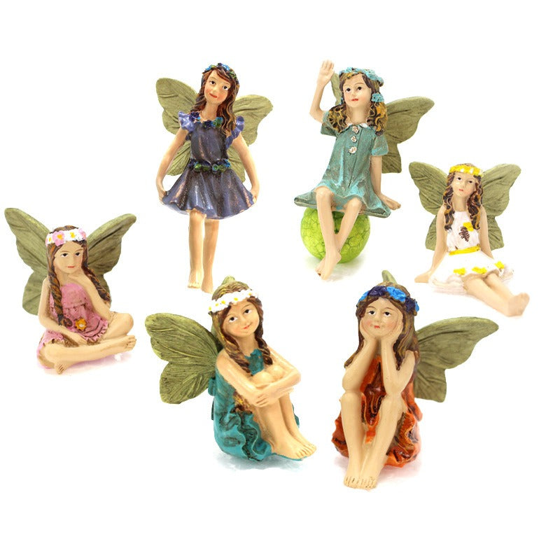 Fairy resin bonsai elf plugin decoration