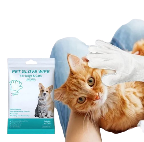 Pet Cleaning Gloves & Wipes - SkyeDragon Gifts