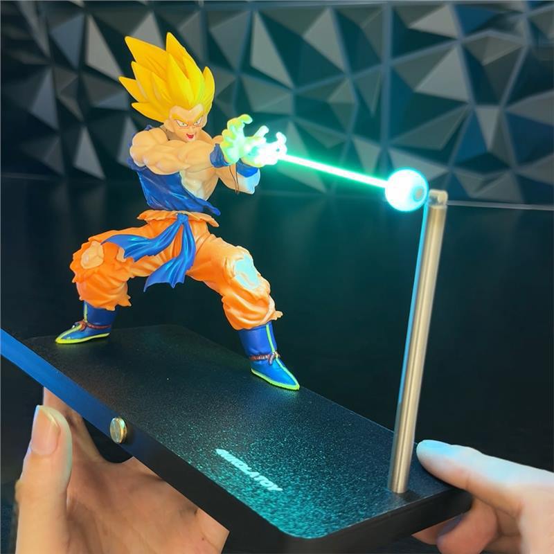 Dragon Ball Kamehameha Goku Energy Blast Night Light, Magnetic Rotating Ambient Lamp