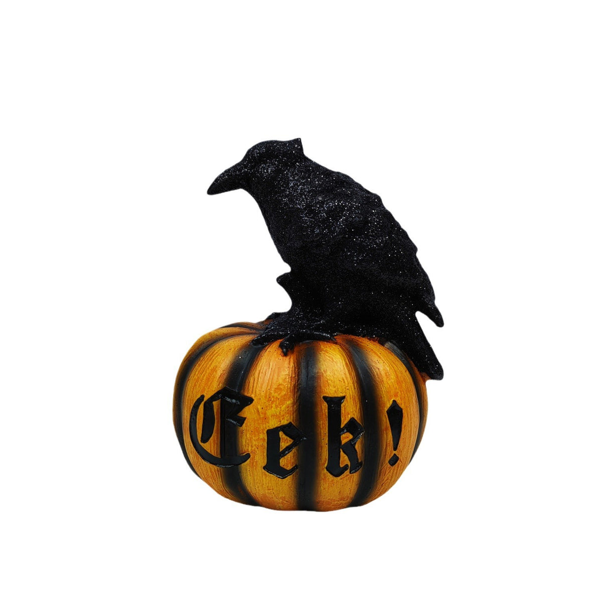 Halloween Crow Pumpkin Ornament Resin Party Decoration Prop