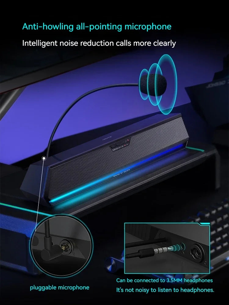 Edifier G1500bar Gaming Loudspeaker Box Desktop Home Laptop Wired Bluetooth Music Movie Games Three Sound Modes Loudspeaker Box - SkyeDragon Gifts