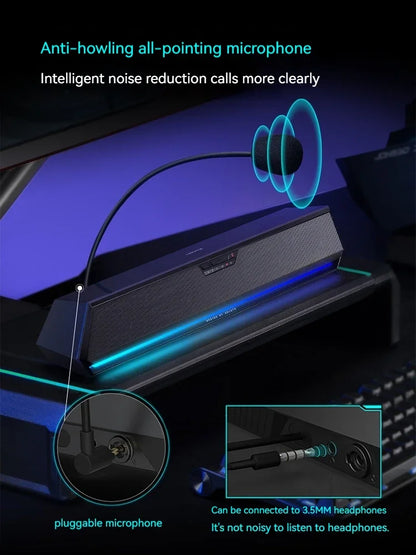 Edifier G1500bar Gaming Loudspeaker Box Desktop Home Laptop Wired Bluetooth Music Movie Games Three Sound Modes Loudspeaker Box - SkyeDragon Gifts