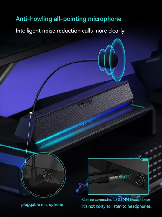 Edifier G1500bar Gaming Loudspeaker Box Desktop Home Laptop Wired Bluetooth Music Movie Games Three Sound Modes Loudspeaker Box - SkyeDragon Gifts