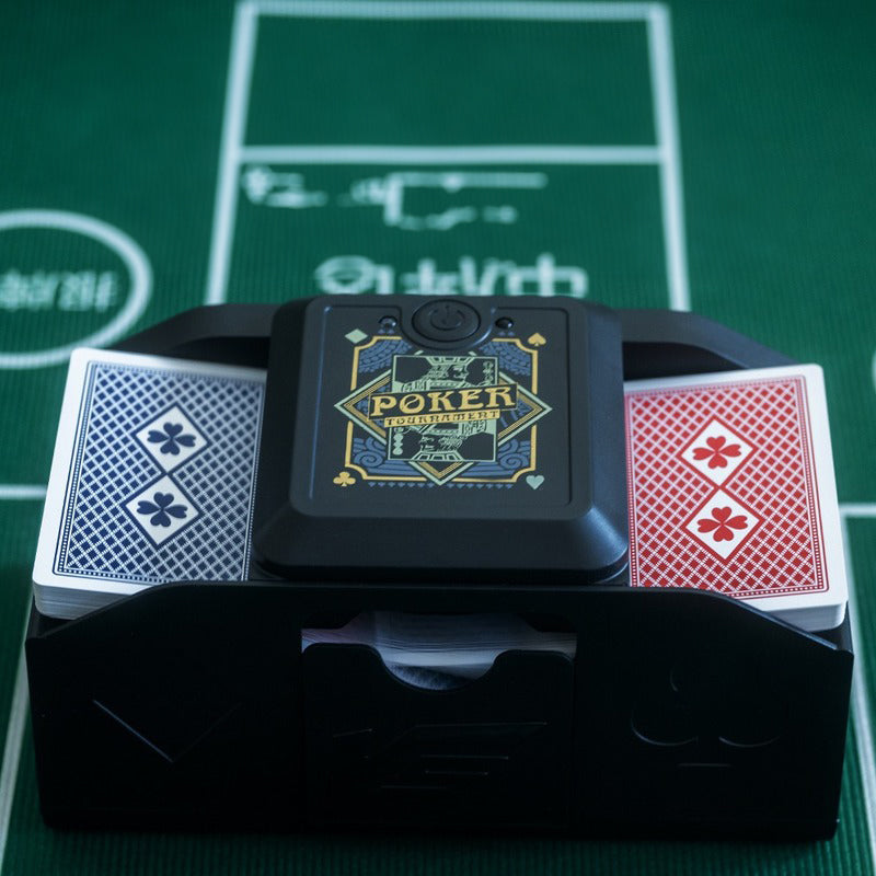 3 - sec Silent ABS Card Shuffler for Games , silent, made of ABS. For poker, board and family games. - SkyeDragon Gifts