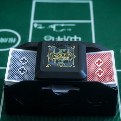 3 - sec Silent ABS Card Shuffler for Games , silent, made of ABS. For poker, board and family games. - SkyeDragon Gifts