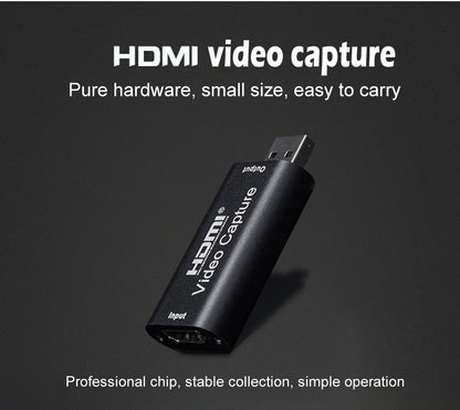 USB 2.0 HD Video Capture Card Video Capture Usb To Hdmi Game Live Capture Device - SkyeDragon Gifts
