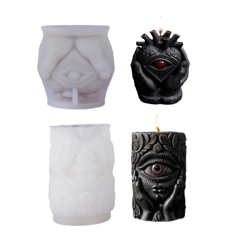 DIY Mystic Eye Scented Candle 3D Dark Hand-Held Eye Shape Decorative Ornament Silicone Mold - SkyeDragon Gifts