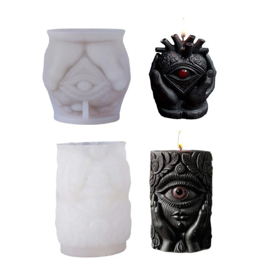 DIY Mystic Eye Scented Candle 3D Dark Hand-Held Eye Shape Decorative Ornament Silicone Mold - SkyeDragon Gifts