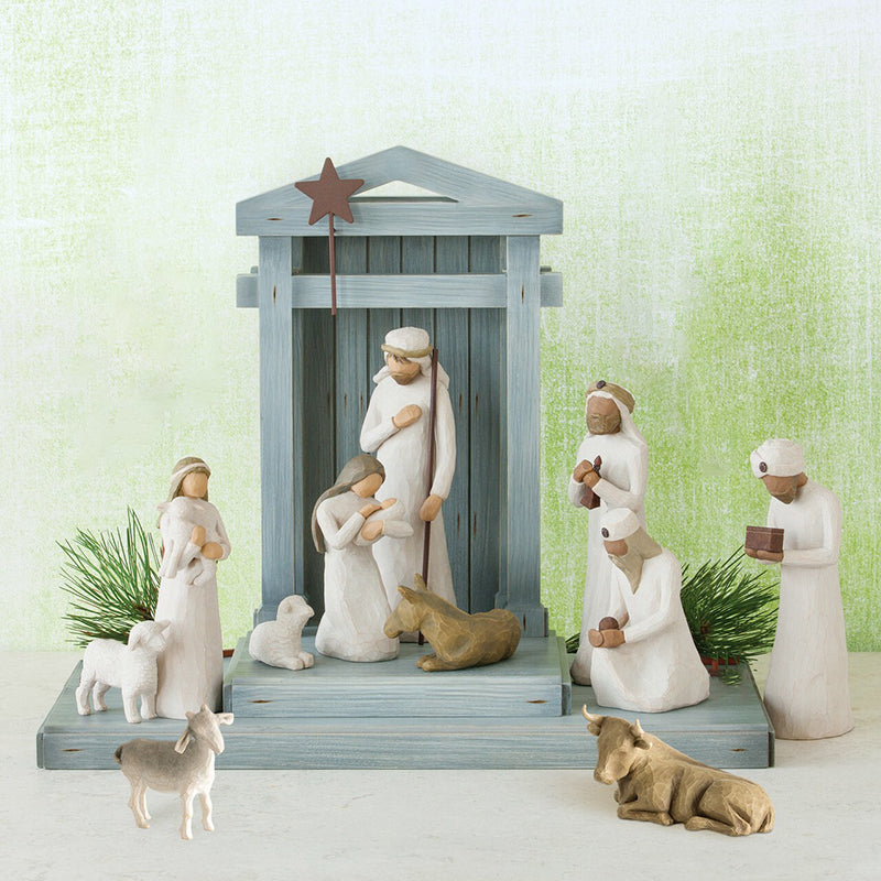 Manger Set Ornament Religious Nativity Six-Piece Ornament Resin Crafts