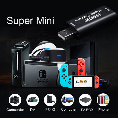 USB 2.0 HD Video Capture Card Video Capture Usb To Hdmi Game Live Capture Device - SkyeDragon Gifts