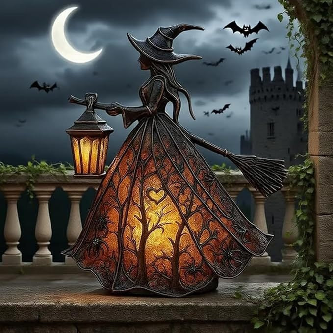 Halloween Witch Lamp Decorative Table Light for Halloween Decoration - SkyeDragon Gifts