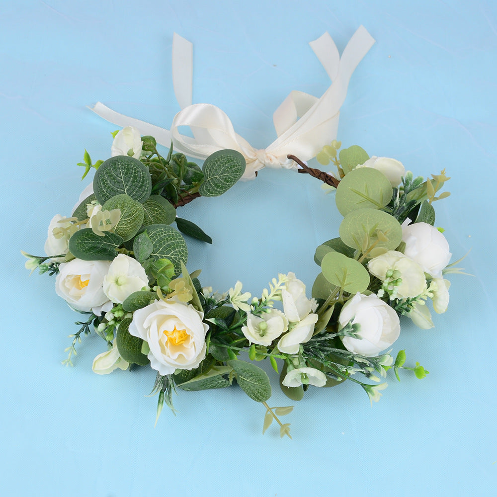 European Floral Wedding Headband Hair Accessory For Women