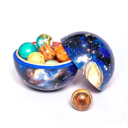 Wooden Solar System Universe Planet Creative Model Decoration Wooden Crafts