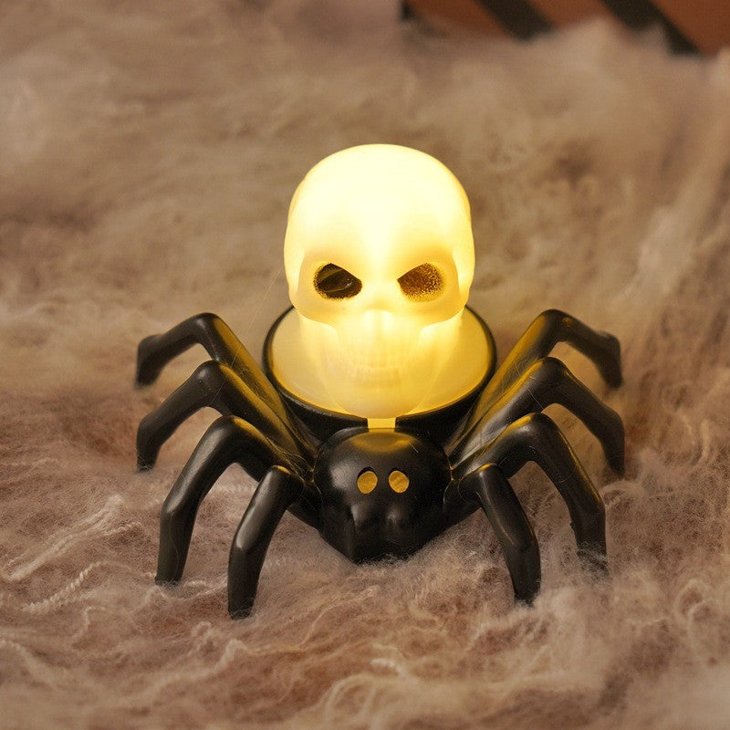 Halloween Spider LED Electronic Candle Light, Fake Spider Night Light, Party Horror Atmosphere Prop Lamp - SkyeDragon Gifts
