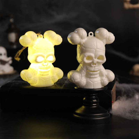 Halloween Skull Glow Night Light Creative Decoration Prop Party Atmosphere Lamp Scene Decoration